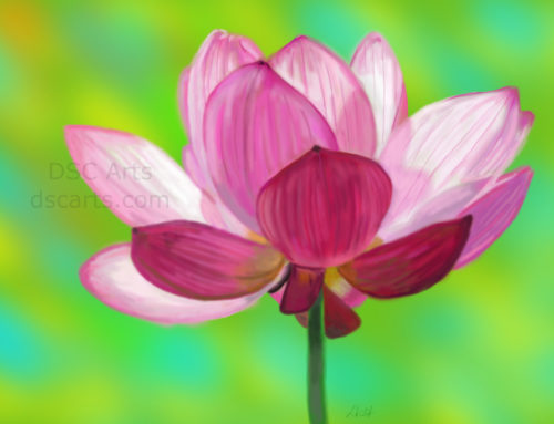 Pink Flower Digital Painting